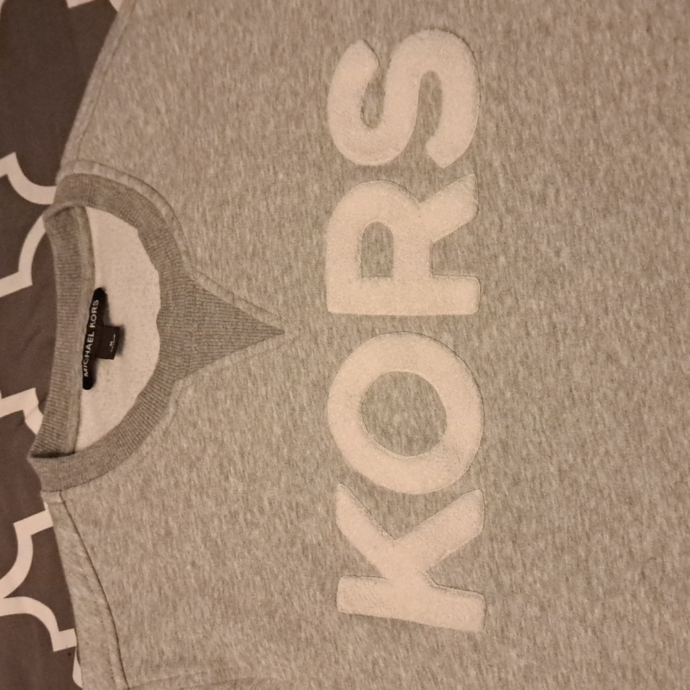 Michael Kors Light Gray Crewneck Sweater Unisex
